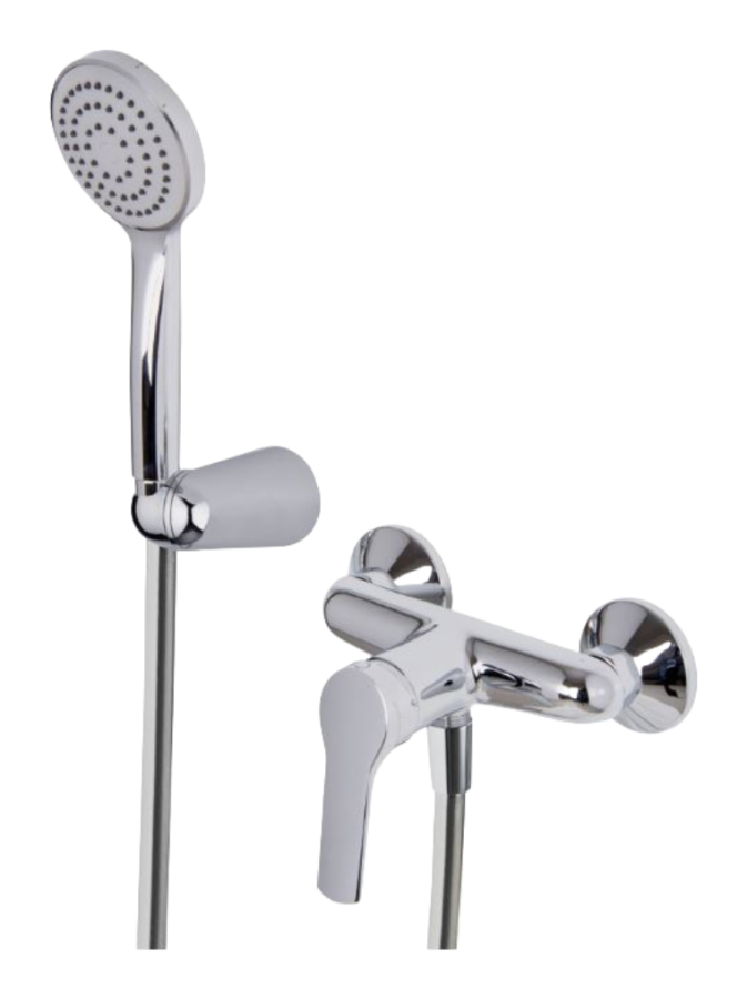 Смеситель для душа Carlo Frattini Serie 4, с душевым комплектом, глубина 145 мм, цвет хром
