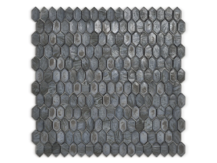 На изображении товар Sicis Стеклянная мозаика Crystal Diaspro chips size 31x15 mm sheet size 304x300 mm от официального представителя в Москве