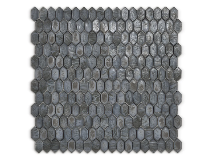 На изображении товар Sicis Стеклянная мозаика Crystal Diaspro chips size 31x15 mm sheet size 304x300 mm от официального представителя в Москве