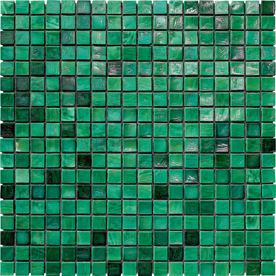Sicis Стеклянная мозаика Murano Smalto Emerald J chips size 10x10 mm sheet-size 295x295 mm