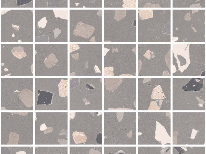 На изображении товар Santagostino Керамогранит Deconcrete Mosaico De-Medium Grey, 30x30 от официального представителя в Москве
