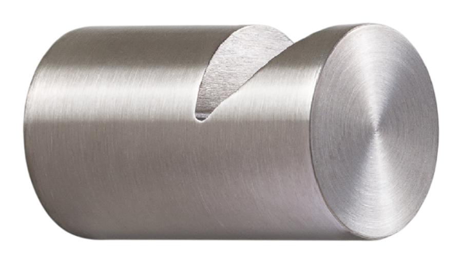 Крючок для одежды CEA Design Opus, настенный, Ø18 мм, сталь, цвет сатинированная сталь