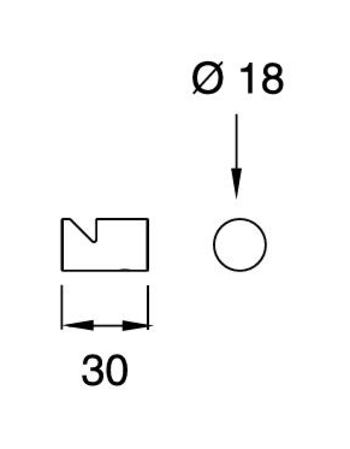 Крючок для одежды CEA Design Opus, настенный, Ø18 мм, сталь, цвет сатинированная сталь - изображение 4