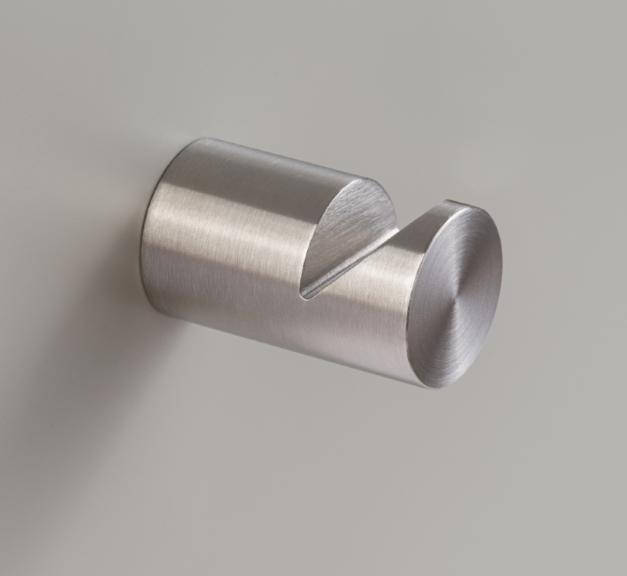 Крючок для одежды CEA Design Opus, настенный, Ø18 мм, сталь, цвет сатинированная сталь - изображение 2