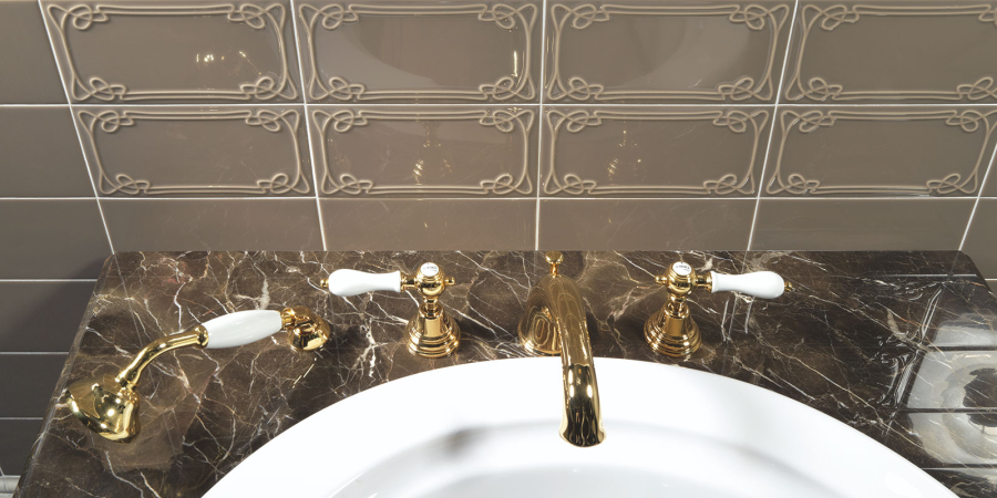 Etruria Керамическая плитка ART DÉCO 12.4X25 Vector Frame E Light Pink - изображение 3