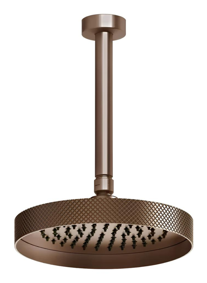 Верхний душ Gessi Anello, Ø218 мм, потолочный, шарнирный, цвет Copper Brushed PVD