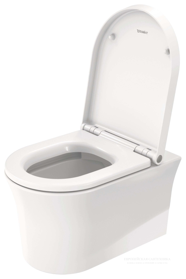 Унитаз 370x540 мм, Duravit White Tulip, HygieneFlush, подвесной,  белый - изображение 5