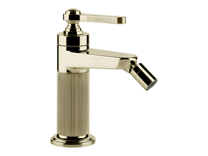 На изображении товар Смеситель для биде Gessi Venti20, с донным клапаном, цвет Brass PVD от официального представителя в Москве