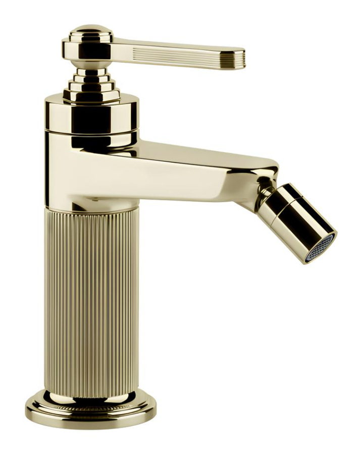 Смеситель для биде Gessi Venti20, с донным клапаном, цвет Brass PVD