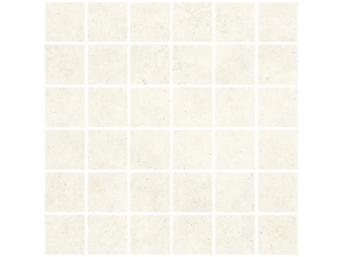 На изображении товар Living Ceramics Керамогранит Bera&Beren White Mosaic 55 Bush hammered 29,8x29,8 от официального представителя в Москве