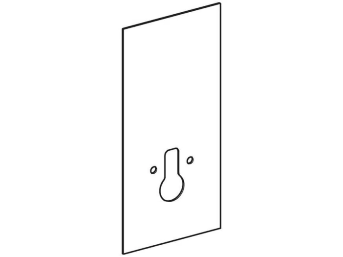 На изображении товар Фронтальная панель Geberit для инсталляции, сантехнического модуля Monolith для подвесного унитаза, цвет белый от официального представителя в Москве