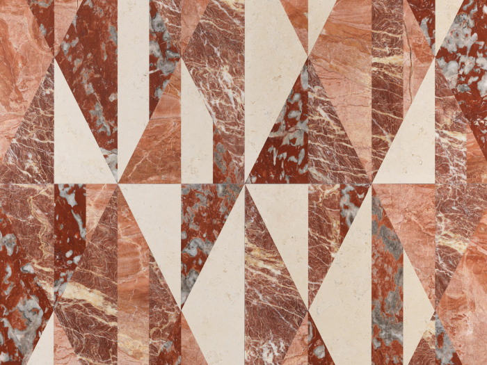 На изображении товар Lithos design Камень Marble Floor Design Opus Tangram 60x60x1,8 от официального представителя в Москве