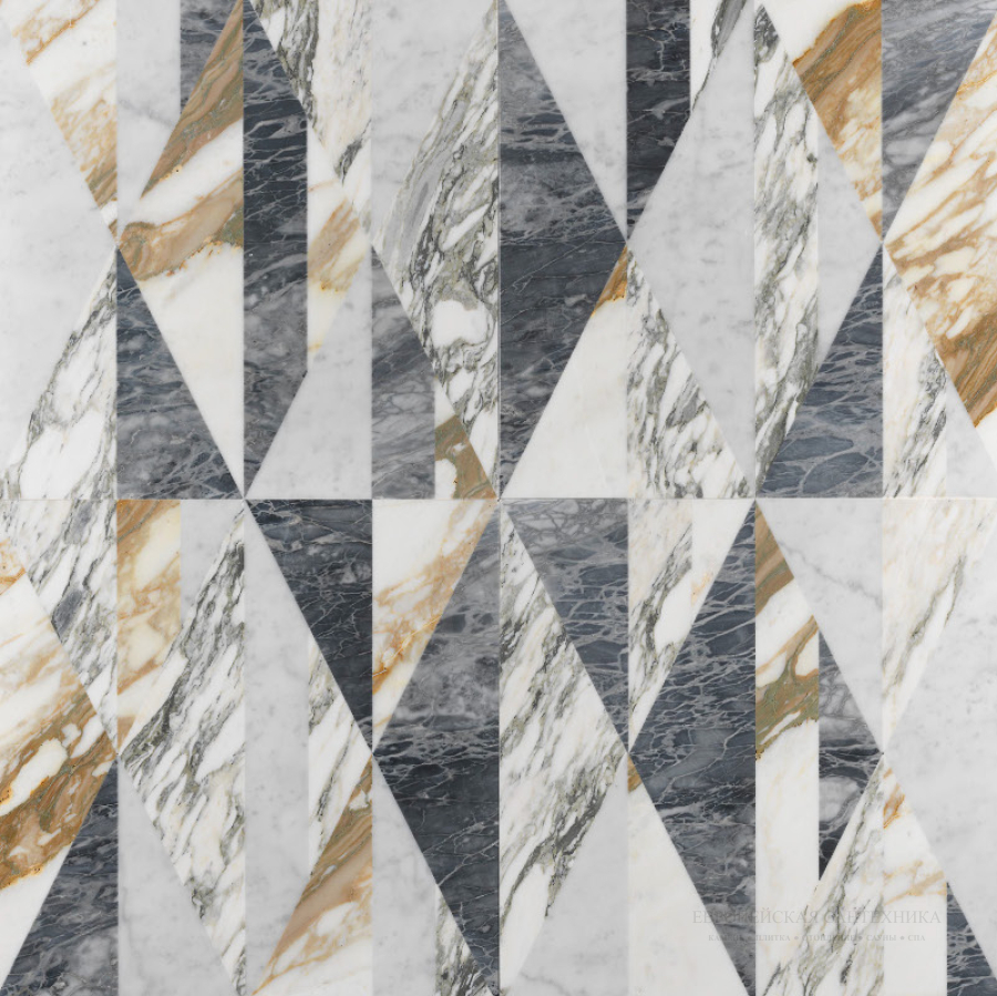 Lithos design Камень Marble Floor Design Opus Tangram 60x60x1,8 - изображение 6