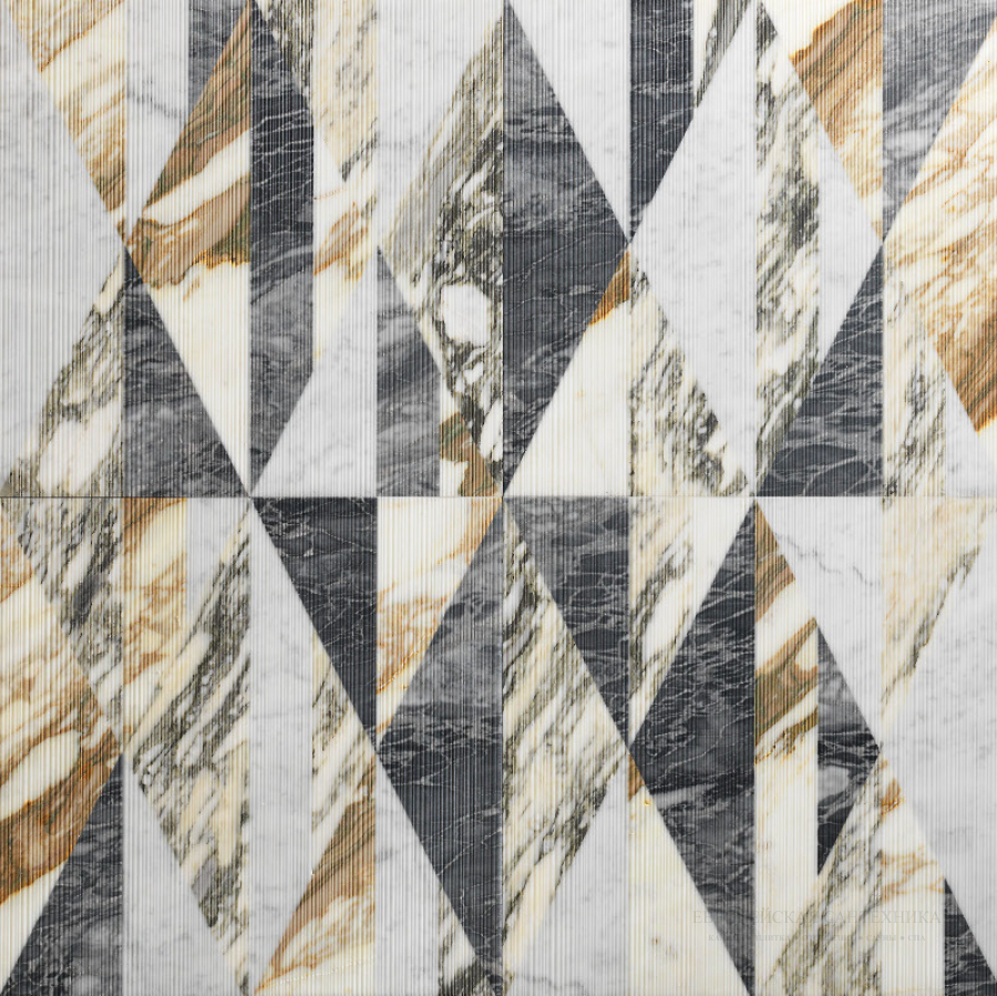 Lithos design Камень Marble Floor Design Opus Tangram 60x60x1,8 - изображение 7