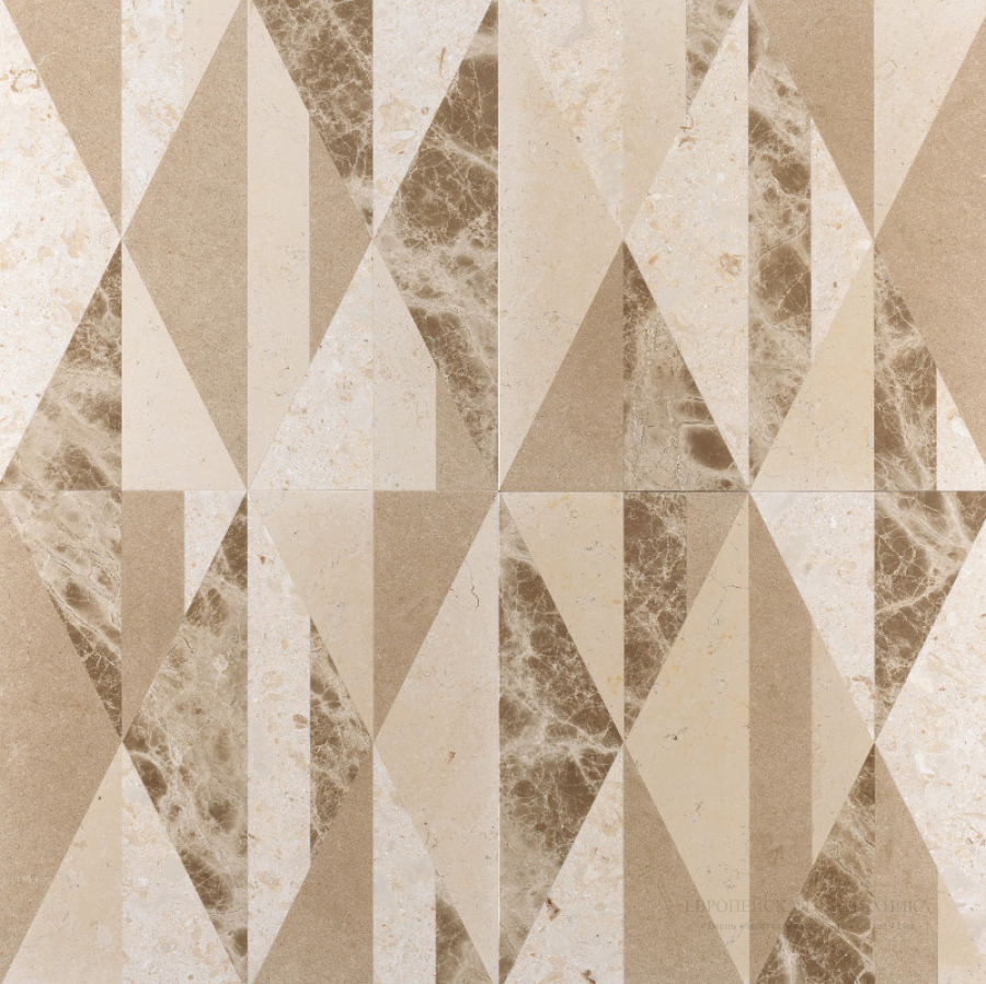 Lithos design Камень Marble Floor Design Opus Tangram 60x60x1,8 - изображение 11