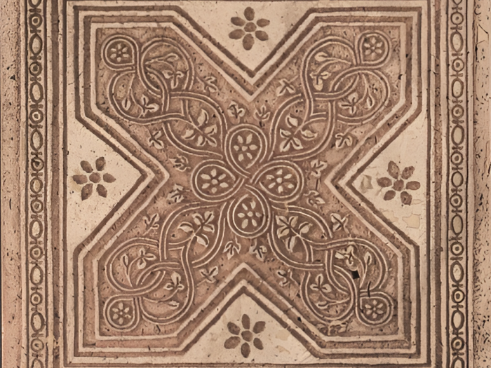 На изображении товар Akros Venezia Камень Decorative Art Domus M1065 Travertino Classico 14,8X14,8X1 от официального представителя в Москве