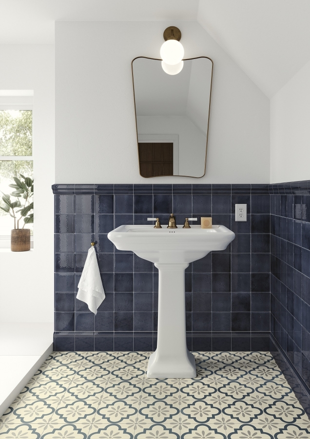 CERAMICHE GRAZIA Керамическая плитка SHADES OF ART 13X13 FONDO DENIM - изображение 2