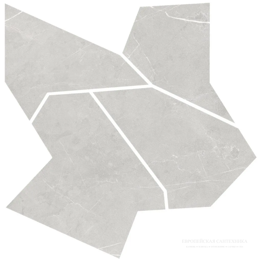 Living Ceramics Керамогранит Allure Light grey Deco mosaic Anti-slip 59,8x59,8