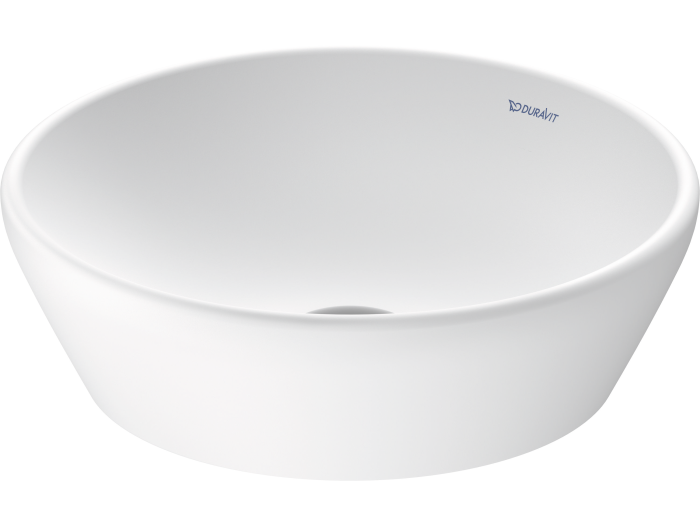 На изображении товар Раковина Duravit D-Neo, накладная, Ø400х120 мм, без перелива, цвет белый от официального представителя в Москве