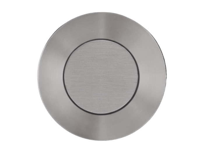 На изображении товар Кнопка CeaDesign Hydroplate  дистанционная с пневматической системой двойного смыва для бачка Geberit Sigma 8, сталь, цвет Black Diamond сатинированный от официального представителя в Москве