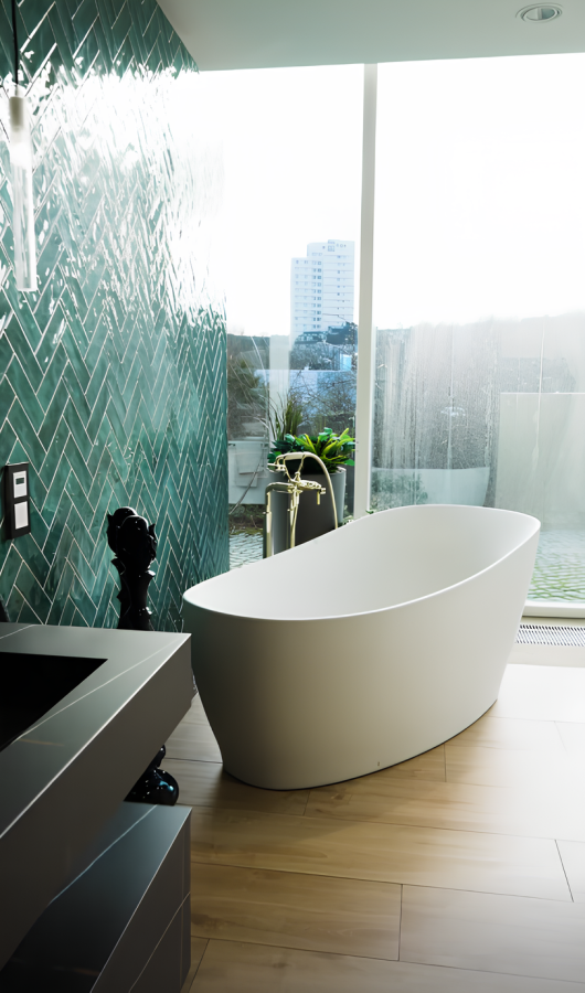 Смеситель для ванны Gessi Venti20, напольный, с душевой лейкой, внешние части, цвет Brass PVD - изображение 1