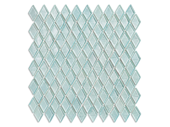 На изображении товар Sicis Стеклянная мозаика Diamond ITEM T45 Nassak chips size 23х40 mm sheet size 251x253 mm от официального представителя в Москве