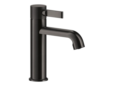 Смеситель для раковины Gessi Inciso, без донного клапана, цвет Black Metal Brushed PVD