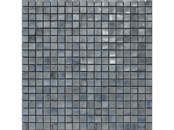 На изображении товар Sicis Стеклянная мозаика Murano Smalto Titanium 3 chips size 15x15 mm sheet-size 295x295 mm от официального представителя в Москве