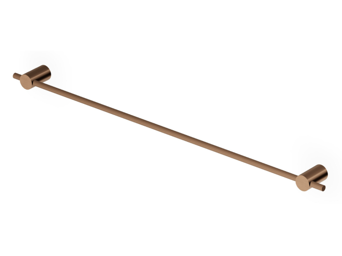 На изображении товар Полотенцедержатель Zucchetti Helm, настенный, L. 670 мм, сталь, цвет Brushed Chocolate PVD от официального представителя в Москве