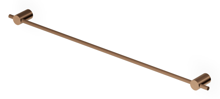 Полотенцедержатель Zucchetti Helm, настенный, L. 670 мм, сталь, цвет Brushed Chocolate PVD