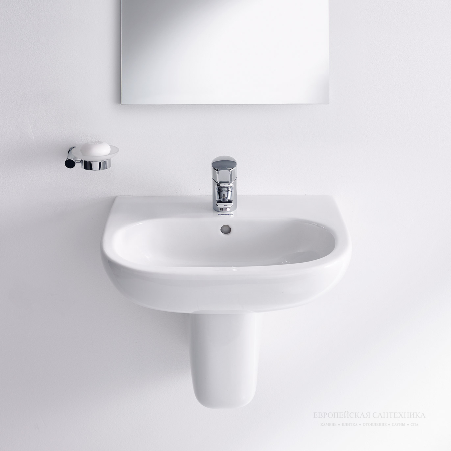 Мыльница Duravit D-Code настенная, левый держатель, стекло/металл, цвет матовый/хром - изображение 1