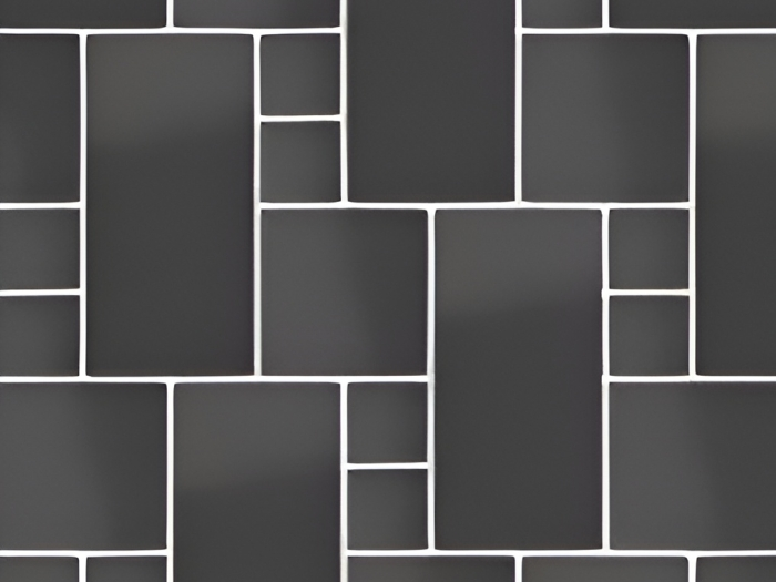 На изображении товар Micro. Керамогранит Microtiles Offset Glaze Black 35,1x30,1 от официального представителя в Москве