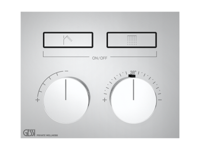 Термостат Gessi HI-FI, до 2-х функций одновременно, встраиваемый, цвет Chrome