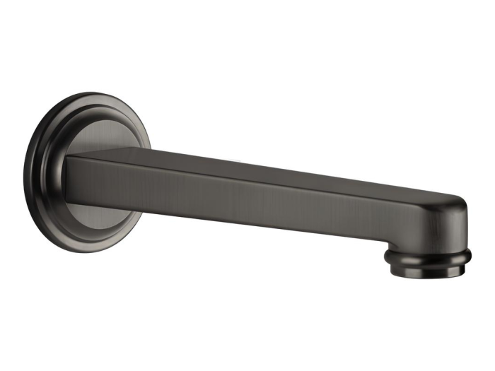 На изображении товар Излив Gessi Venti20, настенный, цвет Black Metal Brushed PVD от официального представителя в Москве