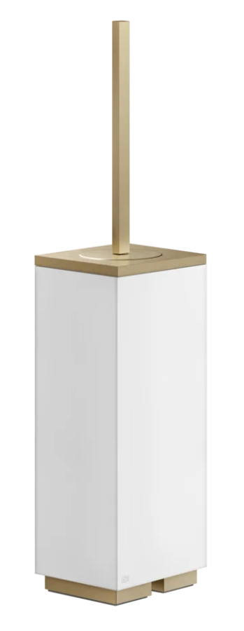 Ёршик Gessi Rettangolo, напольный, цвет White/Warm Bronze Brushed PVD