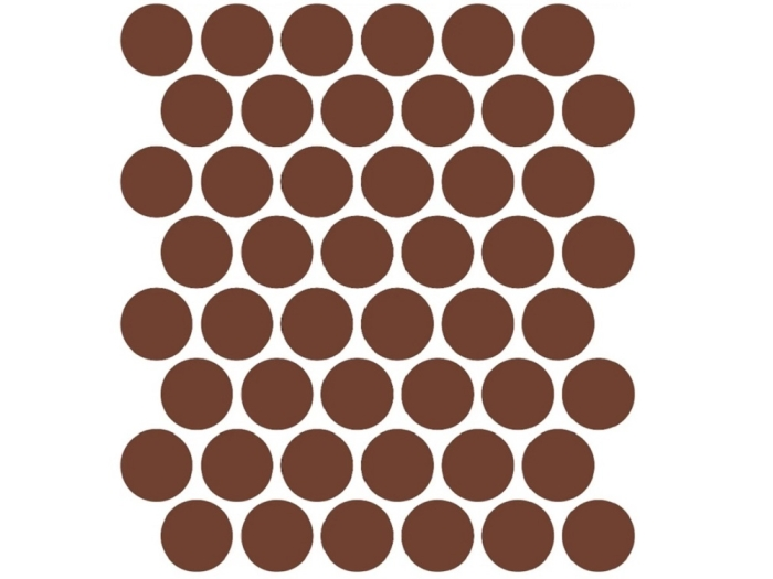 На изображении товар Etruria Керамогранит XXS-3D Cerchio 3D 5Х5 Mattone Su Rete Monocolore 33Х37 от официального представителя в Москве