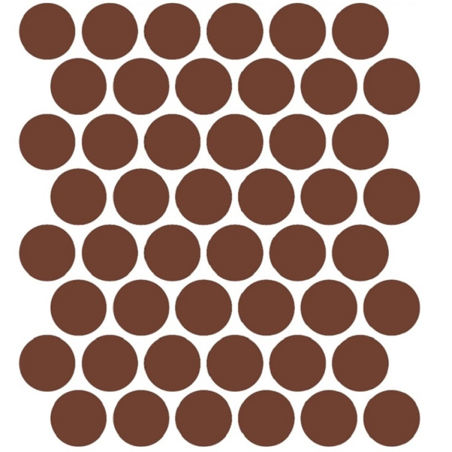 Etruria Керамогранит XXS-3D Cerchio 3D 5Х5 Mattone Su Rete Monocolore 33Х37