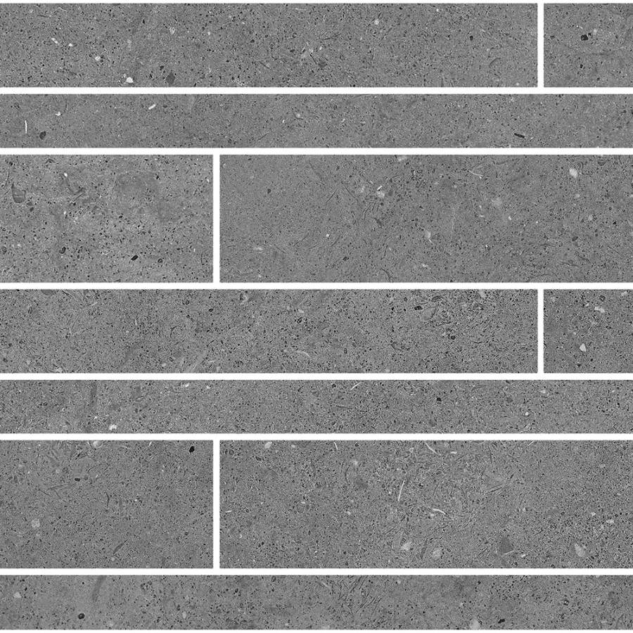 TerratintaCeramics мозаика, керамогранит Lagom Matt Graphite Brick Wall Mosaic 30x60 / 9.5