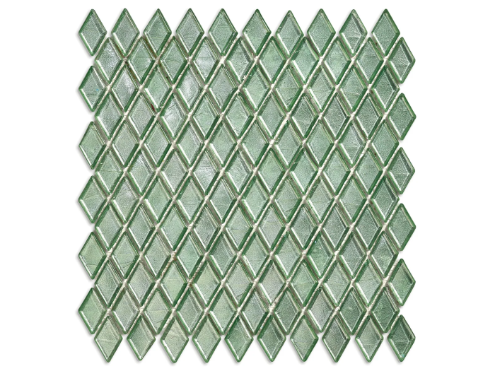 На изображении товар Sicis Стеклянная мозаика Diamond ITEM T45 Mazaru chips size 23х40 mm sheet size 251x253 mm от официального представителя в Москве