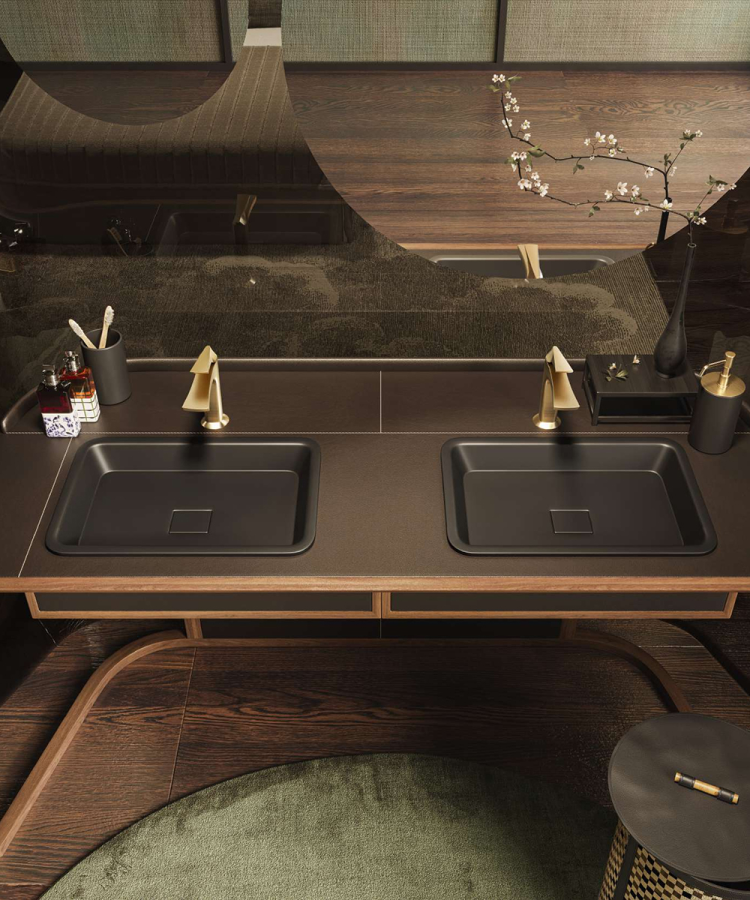 Смеситель для раковины Gessi Ventaglio, без донного клапана, цвет Brass PVD - изображение 2