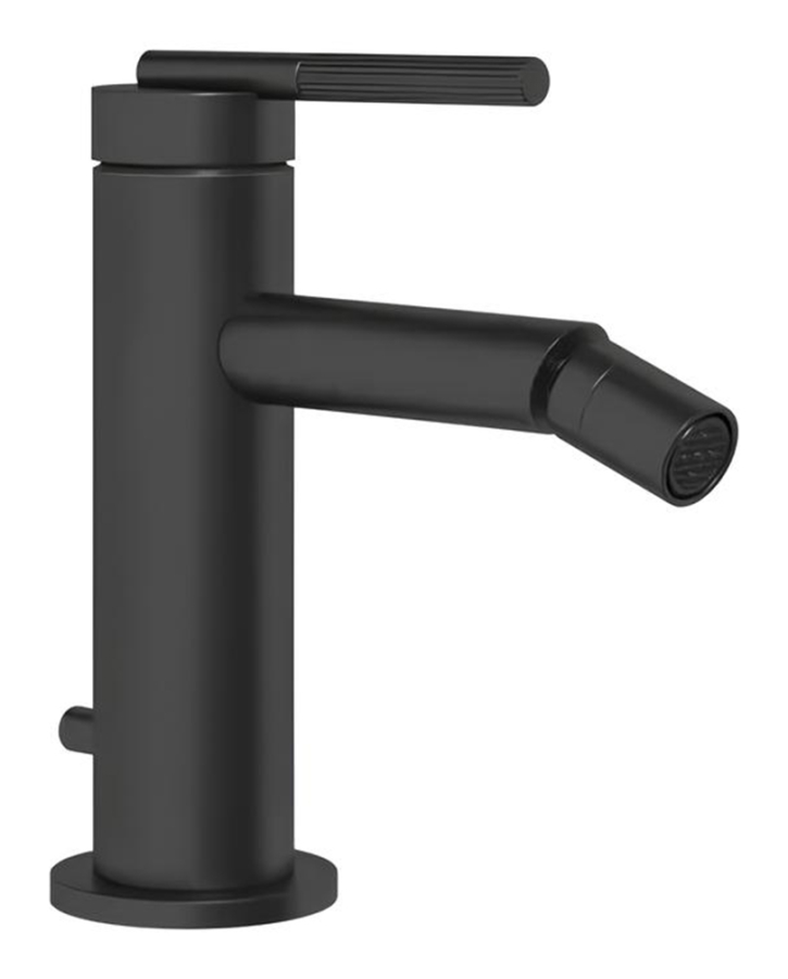 Смеситель для биде Gessi Ingranaggio, с донным клапаном, цвет Matte Black