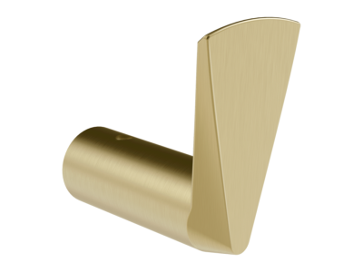 На изображении товар Крючок Gessi Ventaglio, 27x50xh56 мм, настенный, цвет Brushed Brass PVD от официального представителя в Москве