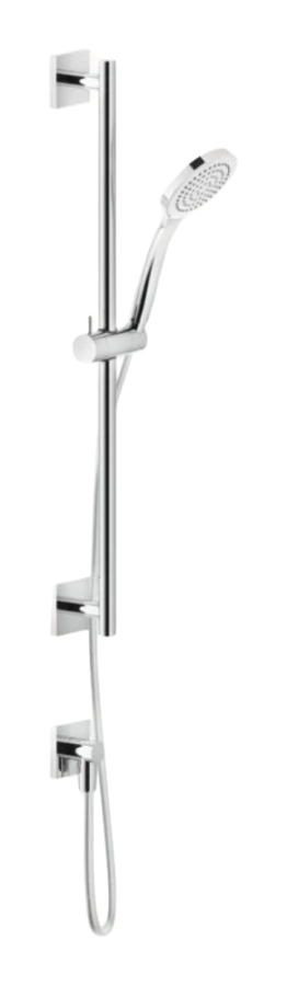 Душевой гарнитур Gessi Rilievo, с ручной лейкой, держателем, шлангом 1500 мм, цвет хром