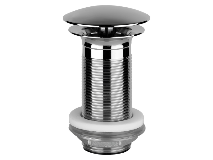 На изображении товар Донный клапан Gessi Technical Accessories, h100хØ72 мм, свободного слива, для раковины без перелива, цвет Chrome от официального представителя в Москве
