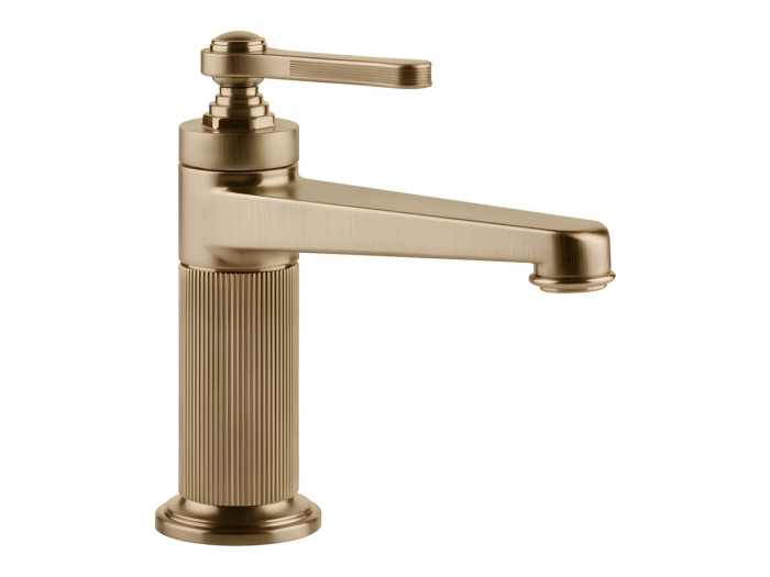 На изображении товар Смеситель для раковины Gessi Venti20, с донным клапаном, цвет Warm Bronze Br. PVD от официального представителя в Москве