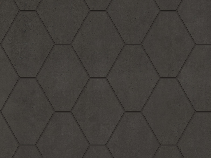 На изображении товар Kronos ceramiche Керамогранит Metallique Noir Mosaico Hexa 32,2x31,1 от официального представителя в Москве