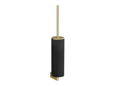 На изображении товар Ёршик Gessi Origini, h459 мм, настенный, цвет Black/Brushed Brass PVD от официального представителя в Москве