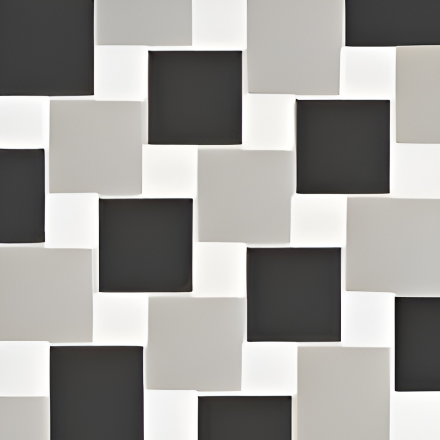 Micro. Керамогранит Microtiles Oddfellow Mix White/Dust/Black 30,1x30,1