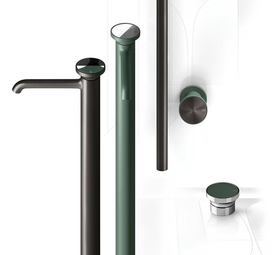 Декоративная вставка Gessi Origini, для ручек смесителя, цвет Black Metal PVD - изображение 6