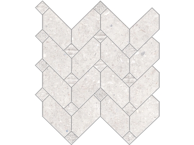 La Fabbrica Ava Керамогранит Agglomerate 30X35 Mosaico Freccia Pearl nat\lap 30x30